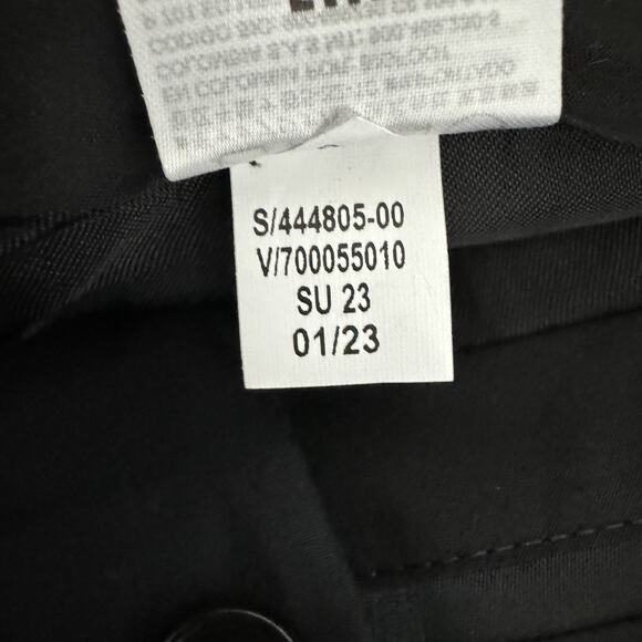 Banana Republic Siena Slim Italian Wool Ankle Pant Size 16L Tall Black Corporate - Picture 9 of 15